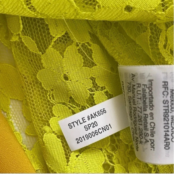 NEW J Crew 3/4 sleeve Chantilly lace dress Whimsigoth bright kiwi Victorian - Picture 9 of 16